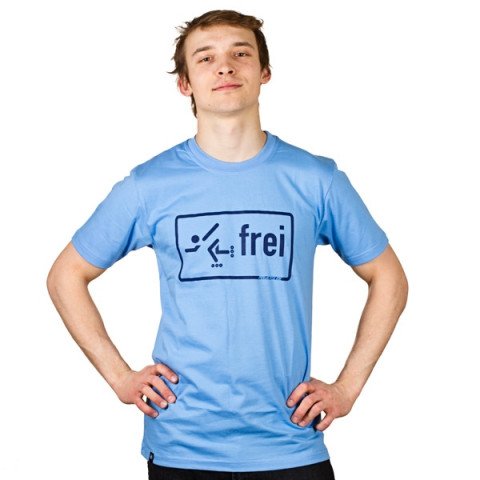 Koszulki - Koszulka Powerslide Skater Frei T-shirt - Niebieski - Zdjęcie 1