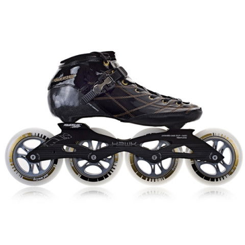 Rolki - Rolki Powerslide Infinity Speed Skates - Czarno Złote - Zdjęcie 1