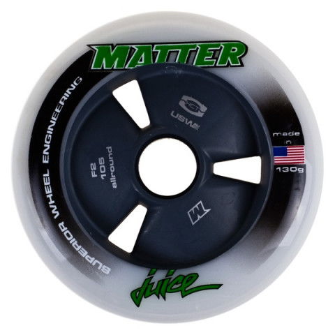 Promocje - Kółka do Rolek Matter Juice F2 105 Hollow Core - Białe - Zdjęcie 1
