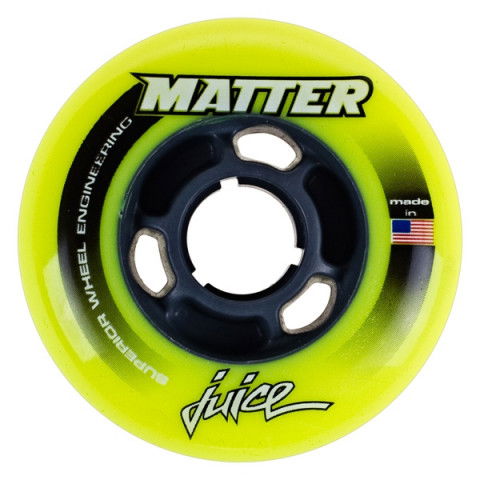 Promocje - Kółka do Rolek Matter Juice F1 80 Solid Core - Żółte - Zdjęcie 1