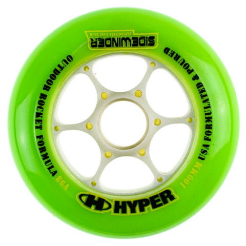 Promocje - Kółka do Rolek Hyper Sidewinder 100mm/84a - Zielono/Natural - Zdjęcie 1