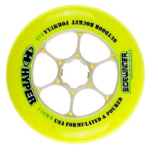 Promocje - Kółka do Rolek Hyper Sidewinder 110mm/84a - Żółto/Natural - Zdjęcie 1