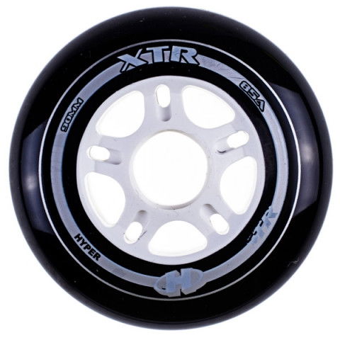 Promocje - Kółka do Rolek Hyper XTR 90mm/85a - Czarno/Białe - Zdjęcie 1