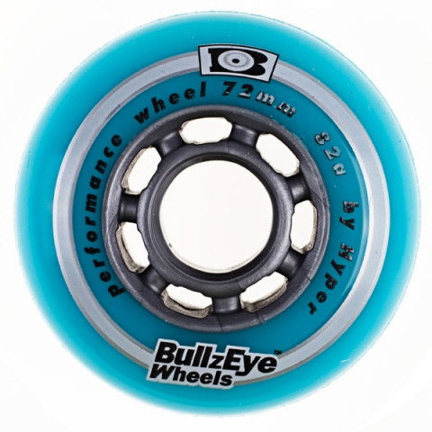 Promocje - Kółka do Rolek Hyper Bullzeye 72mm/82a - Jasno Niebiesko/Srebrne - Zdjęcie 1