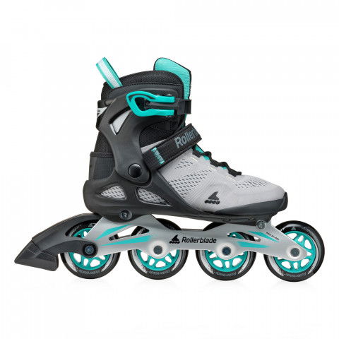 Rolki - Rolki Rollerblade Macroblade 80 W - Szaro-Turkusowe - Zdjęcie 1