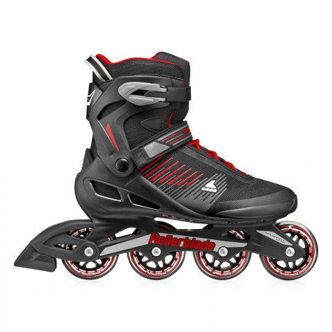 Rolki - Rolki Rollerblade Zetrablade - Czarno-Czerwone - Zdjęcie 1