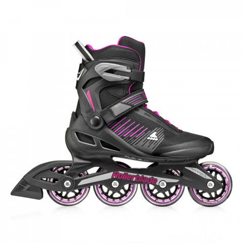 Rolki - Rolki Rollerblade Zetrablade W - Czarno-Różowe - Zdjęcie 1