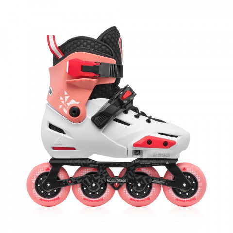 Rolki - Rolki Rollerblade Apex - Platynowo/Koralowe - Zdjęcie 1
