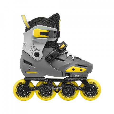 Rolki - Rolki Rollerblade Apex - Ciemno Szaro-Żółte - Zdjęcie 1