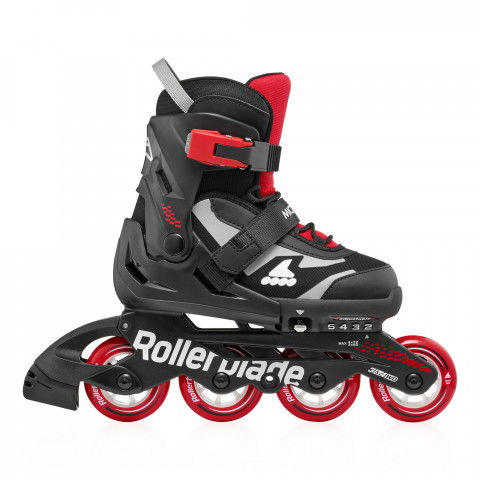 Rolki - Rolki Rollerblade Microblade - Czarno-Czerwone - Zdjęcie 1