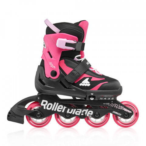 Rolki - Rolki Rollerblade Microblade - Czarno/Różowe - Zdjęcie 1