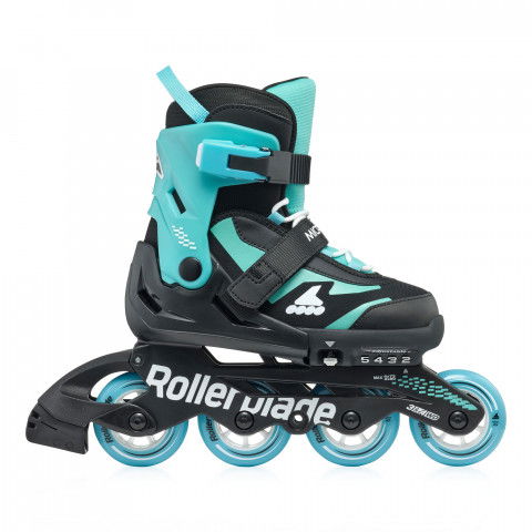 Rolki - Rolki Rollerblade Microblade - Czarno/Jasno Niebieski - Zdjęcie 1