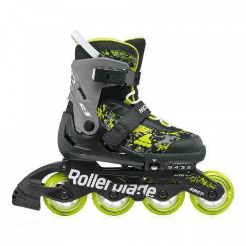 Rolki - Rolki Rollerblade Microblade SL - Czarno/Żółte - Zdjęcie 1