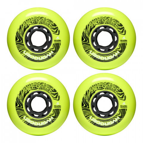 Kółka - Kółka do Rolek Rollerblade Hydrogen Spectre 80mm/85a Limonkowe (4) - Zdjęcie 1
