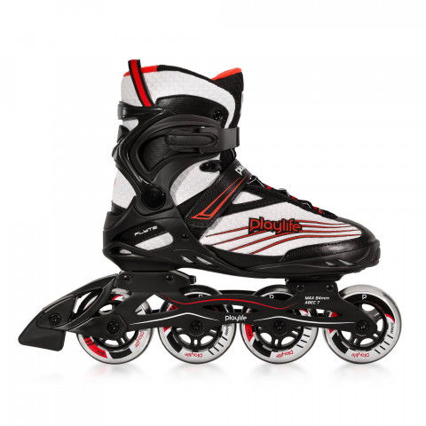Rolki - Rolki Playlife Flyte 84 AL - Czarno/Biało/Czerwone - Zdjęcie 1