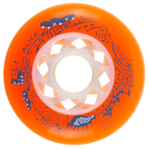 Kółka - Kółka do Rolek Gyro Alice 76mm/84a - Pomarańczowe - Zdjęcie 1