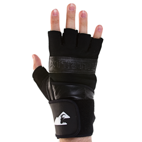 Ochraniacze - Ochraniacze Hillbilly Half Finger Wristguard - Czarne - Zdjęcie 1