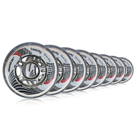 Kółka - Kółka do Rolek Powerslide Freeway 78mm/82a (łożyska + tulejki 8 szt.) - Zdjęcie 1