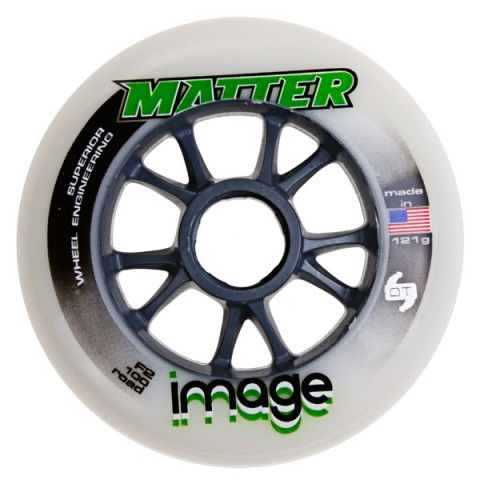 Kółka - Kółka do Rolek Matter Image F2 100 Solid Core - Białe - Zdjęcie 1