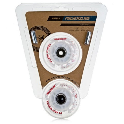 Kółka - Kółka do Rolek Powerslide Flash 76mm/82a (2 szt.) - Zdjęcie 1