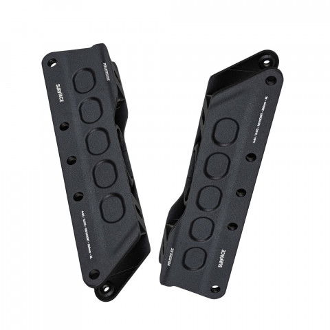 Szyny - Szyny do rolek Powerslide Surface 2in1 260mm/4x84mm 165mm Czarne - Zdjęcie 1
