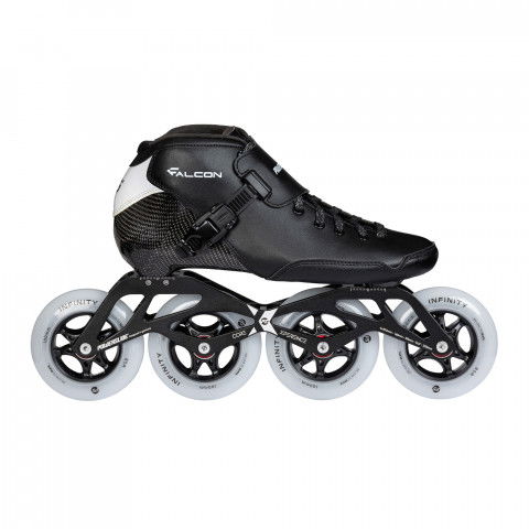 Rolki - Rolki Powerslide Falcon 4x100 195mm - Czarne - Zdjęcie 1