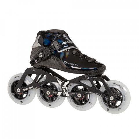 Rolki - Rolki Powerslide Dragon 84 - Czarne - Zdjęcie 1
