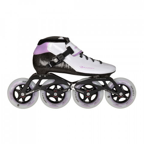 Rolki - Rolki Powerslide Dragon 100 - Białe - Zdjęcie 1