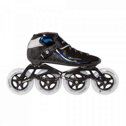 Rolki - Rolki Powerslide Dragon 100 - Czarne - Zdjęcie 1