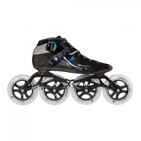 Rolki - Rolki Powerslide Dragon 110 - Czarne - Zdjęcie 1