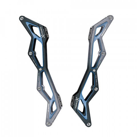 Szyny - Szyny do rolek Powerslide Triple X5 4x100 12.0'' Czarno/Niebieska - Zdjęcie 1