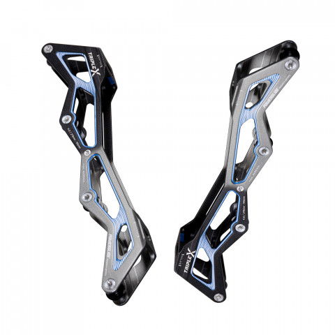 Szyny - Szyny do rolek Powerslide Triple X5 4x90 11.0'' 195mm- Czarno/Niebieska - Zdjęcie 1