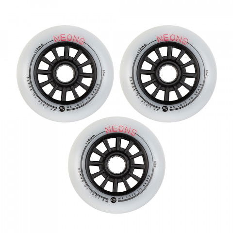 Kółka - Kółka do Rolek Powerslide Neons 110mm/85a - Czerwone (3 szt.) - Zdjęcie 1