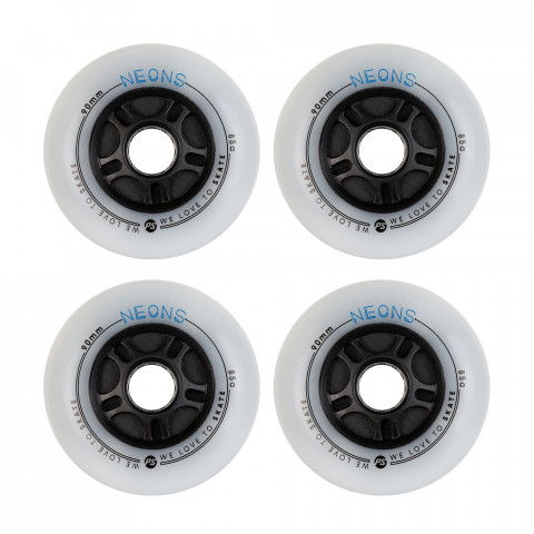 Kółka - Kółka do Rolek Powerslide Neons 90mm/85a - Niebieskie (4 szt.) - Zdjęcie 1