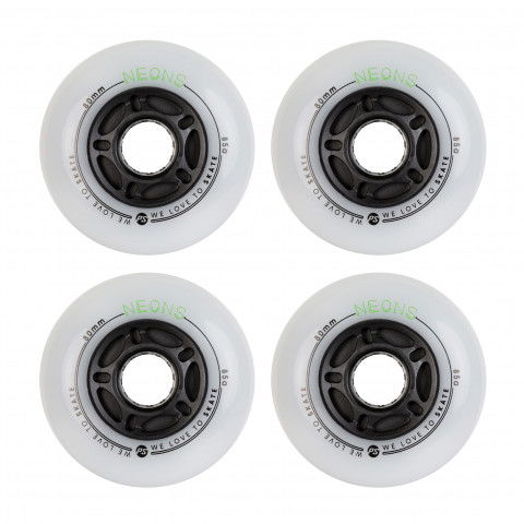 Kółka - Kółka do Rolek Powerslide Neons 80mm/85a - Zielone (4 szt.) - Zdjęcie 1