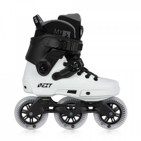 Rolki - Rolki Powerslide Next 100 - Czarno/Białe - Zdjęcie 1