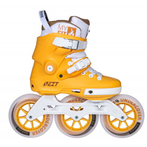 Rolki - Rolki Powerslide Next 125 - Musztardowe OEM - Zdjęcie 1