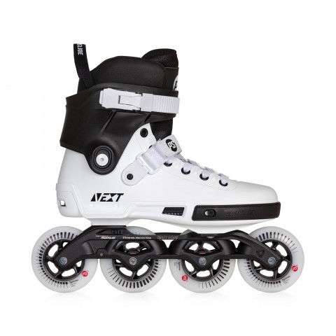 Rolki - Rolki Powerslide Next 90 Core Black - Biało/Czarne - Zdjęcie 1