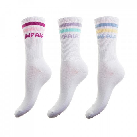 Skarpetki - Impala Stripe Socks - Pastel (3 pary) - Zdjęcie 1