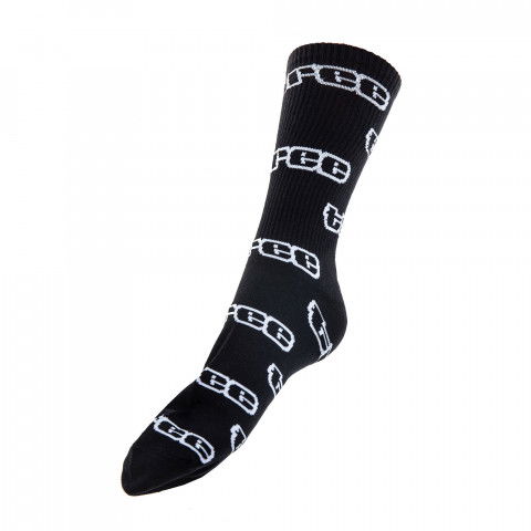 Skarpetki - TREE Allover Print Socks - Czarne - Zdjęcie 1