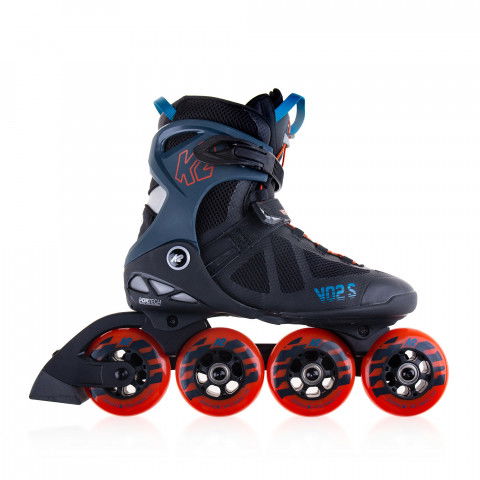 Rolki - Rolki K2 VO2 S 90 Pro M - Czarno/Pomarańczowe - Zdjęcie 1