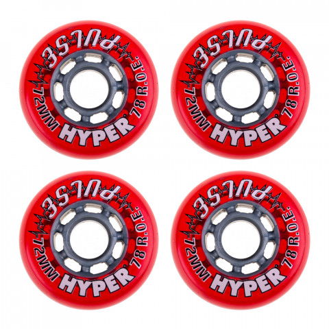 Promocje - Kółka do Rolek Hyper Pulse 72mm/78a (4 szt.) - Zdjęcie 1