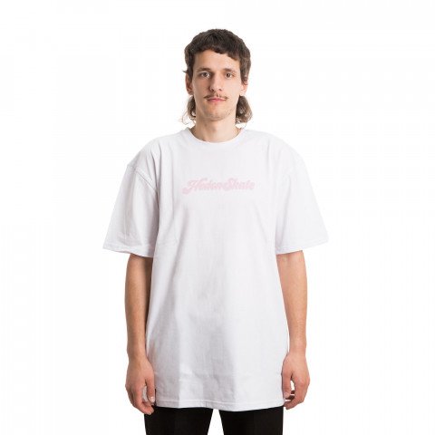 Koszulki - Koszulka Hedonskate Groovy TS - Biało/Różowy - Zdjęcie 1