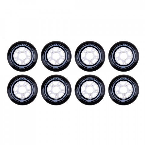 Kółka - Kółka do Rolek Hyper XTR 90mm/85a - Czarno/Białe (8 szt.) - Zdjęcie 1