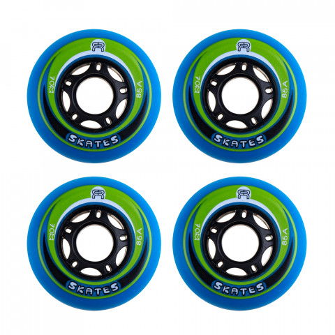 Kółka - Kółka do Rolek FR EZX 70mm/85a - Niebiesko/Zielone (4 szt.) - Zdjęcie 1