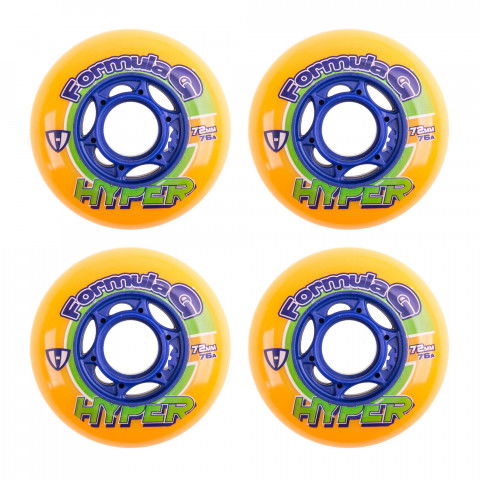 Promocje - Kółka do Rolek Hyper Formula G Era 72mm/76a - Pomarańczowe (4 szt.) - Zdjęcie 1