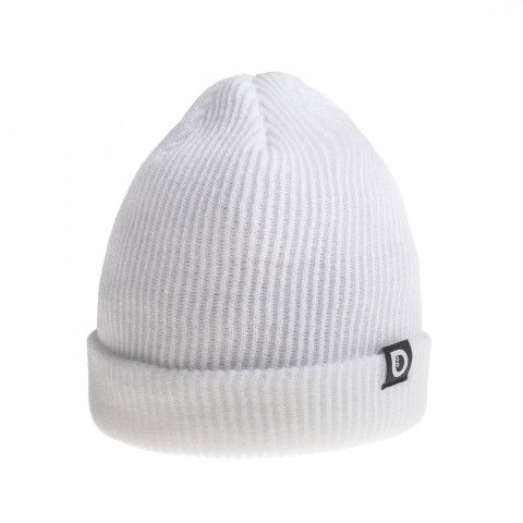 Czapki Zimowe - Czapka Hedonskate Long Beanie - Biała - Zdjęcie 1