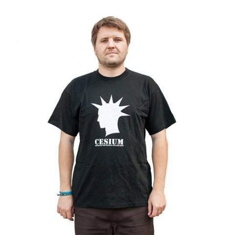 Koszulki - Koszulka Cesium Support - Czarny - Zdjęcie 1