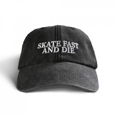 Czapki z daszkiem - Czapka z daszkiem Inferno Skate Fast And Die Cap - Czarna - Zdjęcie 1