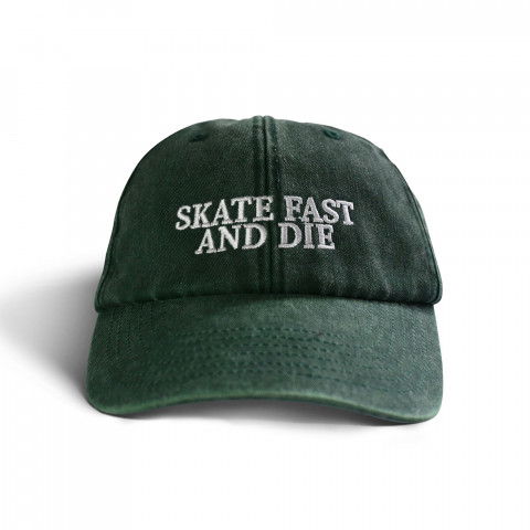 Czapki z daszkiem - Czapka z daszkiem Inferno Skate Fast And Die Cap - Zielona - Zdjęcie 1